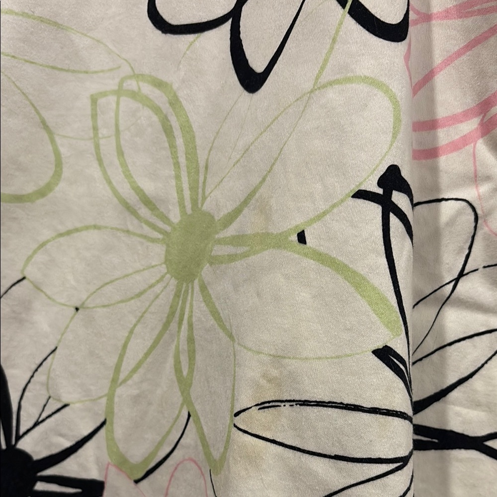 Grace Floral A-Line Skirt in Pink, Black & Cream - Picture 3 of 8